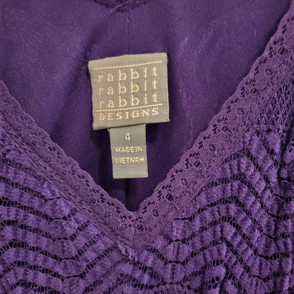 Rabbit Rabbit Rabbit Purple Lace Maxi Dress - Picture 3 of 9